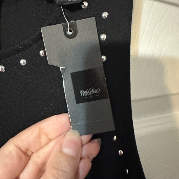 NWT Mossimo Black Studded Fit and Flare Skater Dress - Picture 14 of 14